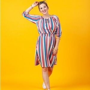 XS Lularoe Jody Peasant Dress NWT